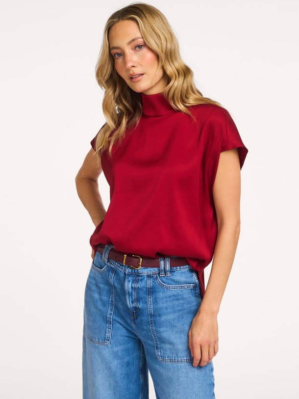 Ontdek de Alaria, geweven top van Drykorn bij Orangebag. Op werkdagen voor 21:45 besteld, morgen in huis.