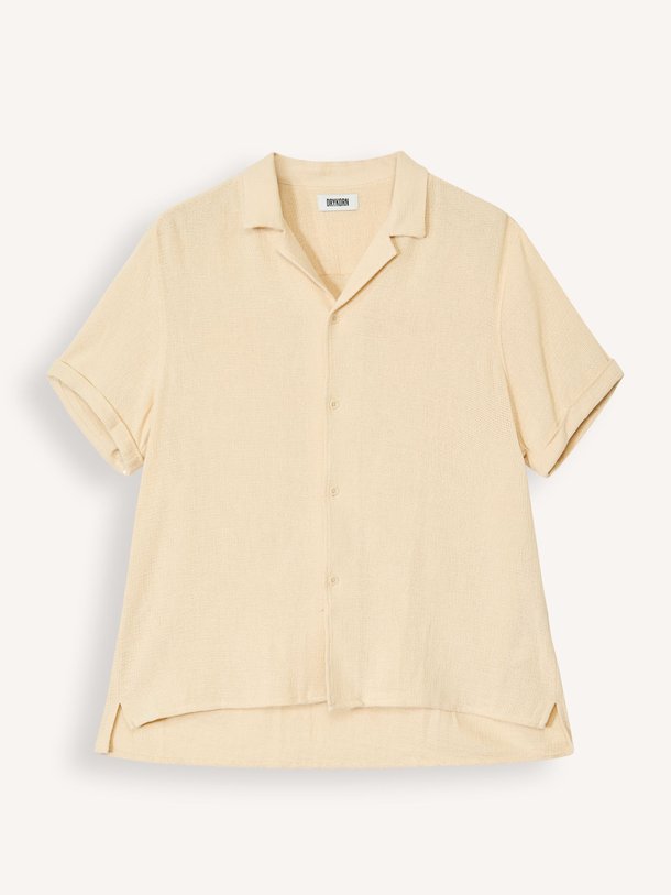 Ontdek de Bijan katoenmix overhemd van Drykorn in de kleur crème bij Orangebag. Op werkdagen voor 21:45 besteld, morgen in huis.