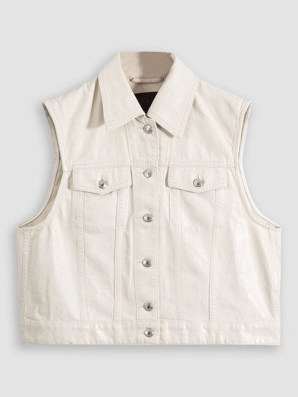 Ontdek de Hansall denim gilet van Drykorn in de kleur off-white bij Orangebag. Op werkdagen voor 21:45 besteld, morgen in huis.