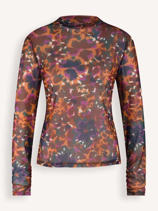 Ontdek de Francie mesh top met dessin van Studio Anneloes in de kleur bordeauxrood bij Orangebag. Op werkdagen voor 21:45 besteld, morgen in huis.