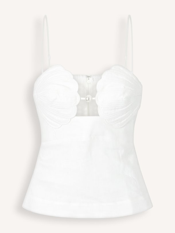 Shell Bust, linnen top