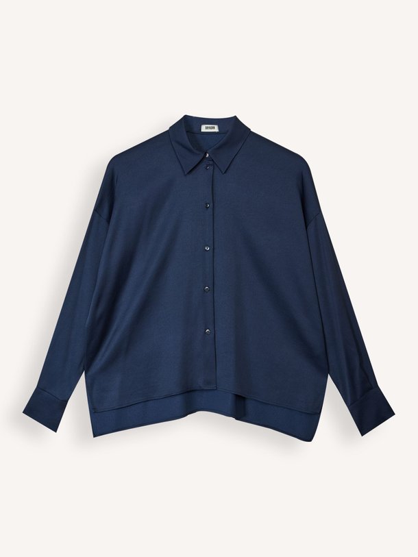 Ontdek de Cloelia geweven blouse van Drykorn in de kleur Donkerblauw bij Orangebag. Op werkdagen voor 21:45 besteld, morgen in huis.