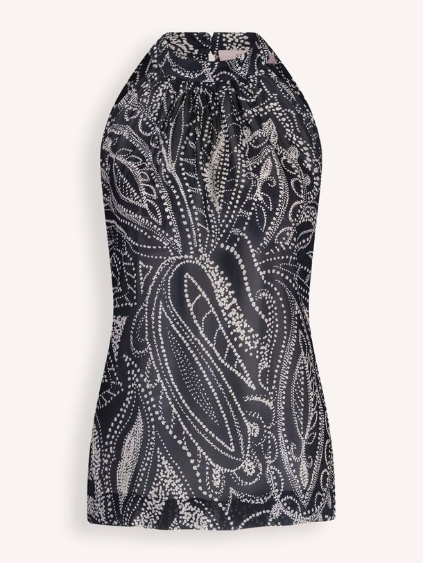 Ontdek de Saar viscose top met dessin van Studio Anneloes in de kleur donkerblauw bij Orangebag. Op werkdagen voor 21:45 besteld, morgen in huis.