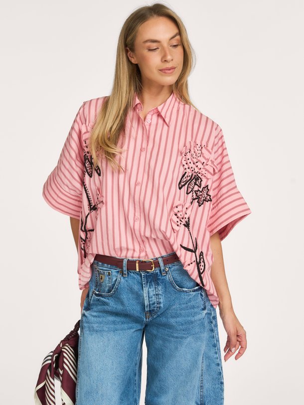 JONKOE Jonkoe, katoenen oversized blouse