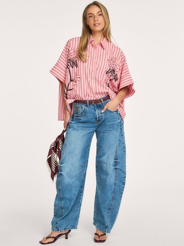 JONKOE Jonkoe, katoenen oversized blouse