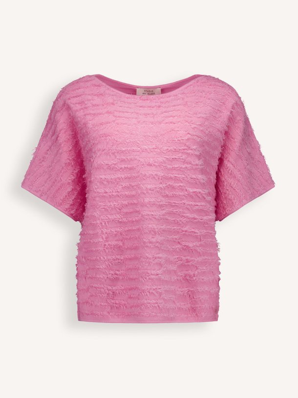Ontdek de Lenti viscosemix top met franjes van Studio Anneloes in de kleur Roze bij Orangebag. Op werkdagen voor 21:45 besteld, morgen in huis.