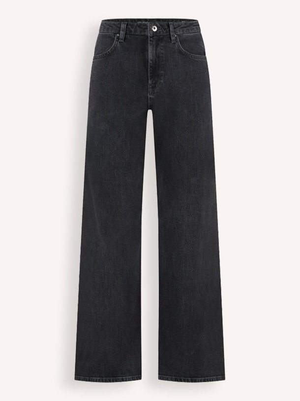 Ontdek de Lexie high waist wide leg jeans van Studio Anneloes in de kleur zwart bij Orangebag. Op werkdagen voor 21:45 besteld, morgen in huis.