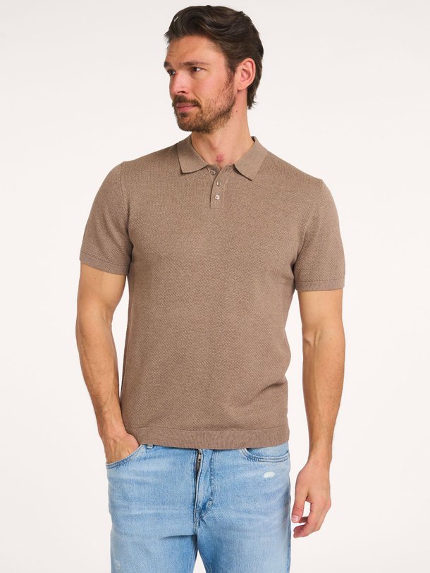 Triton, katoenen polo met structuur