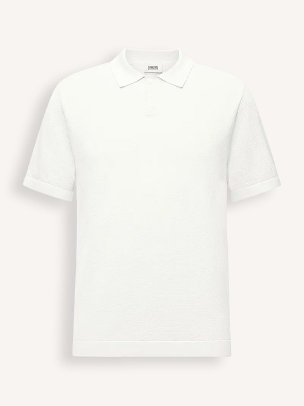 Ontdek de Triton katoenen polo met structuur van Drykorn in de kleur ecru bij Orangebag. Op werkdagen voor 21:45 besteld, morgen in huis.