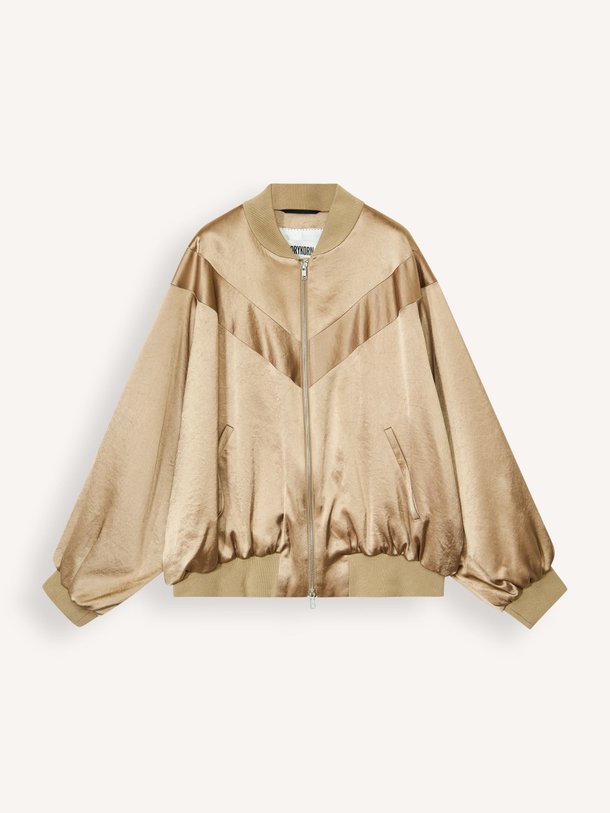 Ontdek de Windon geweven glanzend jasje van Drykorn in de kleur Brons bij Orangebag. Op werkdagen voor 21:45 besteld, morgen in huis.