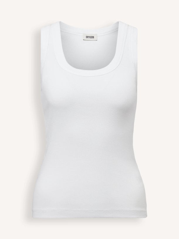 Drykorn Tavira katoenen rib tanktop - Wit Ontdek de Tavira katoenen rib tanktop van Drykorn in de kleur Wit bij Orangebag. Op werkdagen voor 21:45 besteld, morgen in huis.