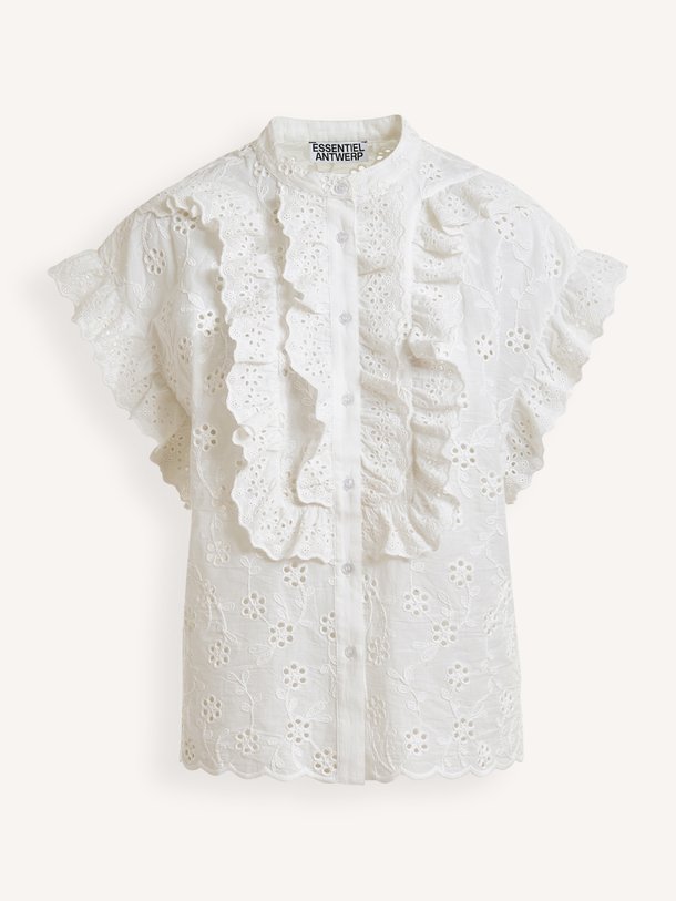 Jellaba, katoenen broderie blouse
