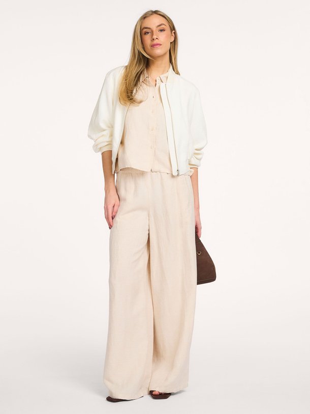Ontdek de Ceiling viscose/linnenmix palazzo van Drykorn in de kleur Off-white bij Orangebag. Op werkdagen voor 21:45 besteld, morgen in huis.