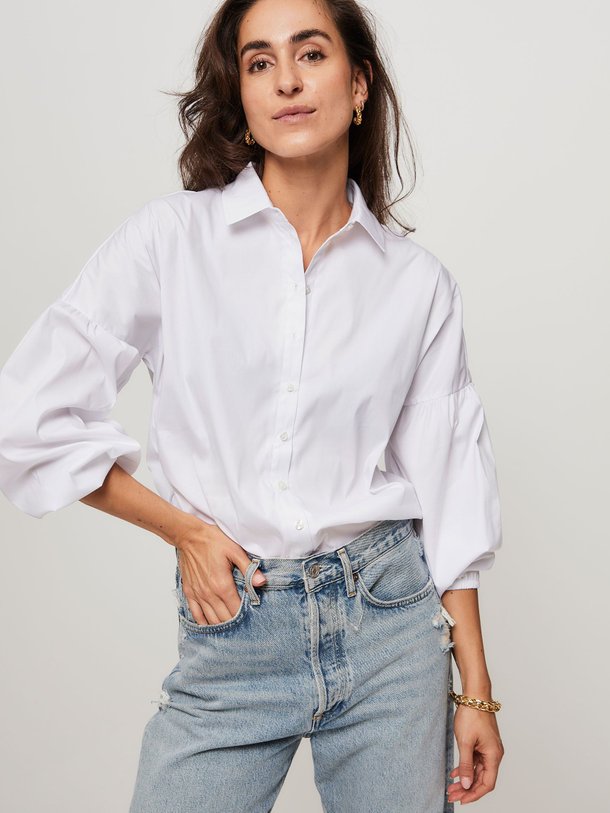 Ontdek de Havana katoenmix poplin blouse van Studio Anneloes in de kleur wit bij Orangebag. Op werkdagen voor 21:45 besteld, morgen in huis.