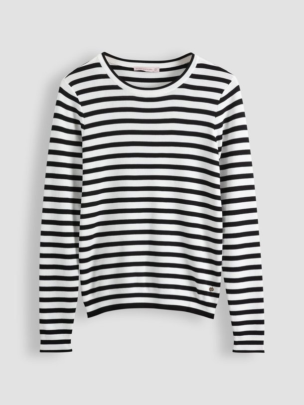 Ontdek de Luna viscosemix trui met gestreept dessin van Studio Anneloes in de kleur off-white bij Orangebag. Op werkdagen voor 21:45 besteld, morgen in huis.
