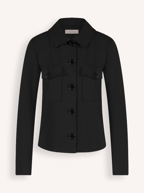Ontdek de Claire bonded travel jersey jasje van Studio Anneloes in de kleur zwart bij Orangebag. Op werkdagen voor 21:45 besteld, morgen in huis.
