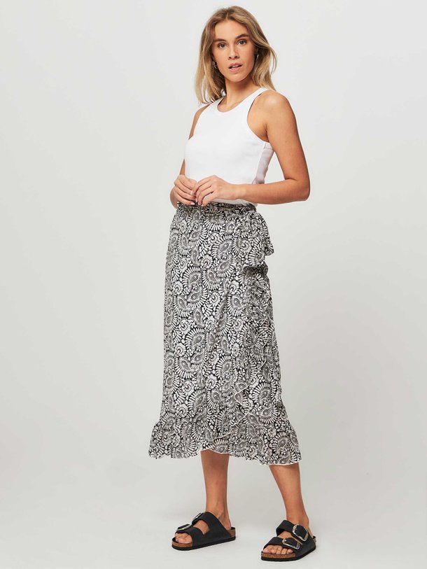 Ontdek de Shirley geweven overslagrok met paisley print van Studio Anneloes in de kleur zwart bij Orangebag. Op werkdagen voor 21:45 besteld, morgen in huis.