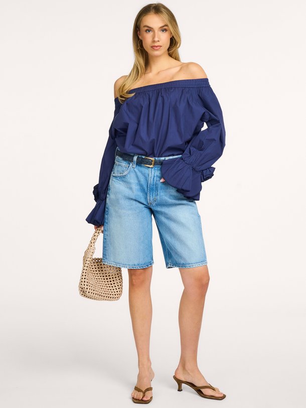 JOFIE Jofie, katoenen off-shoulder top