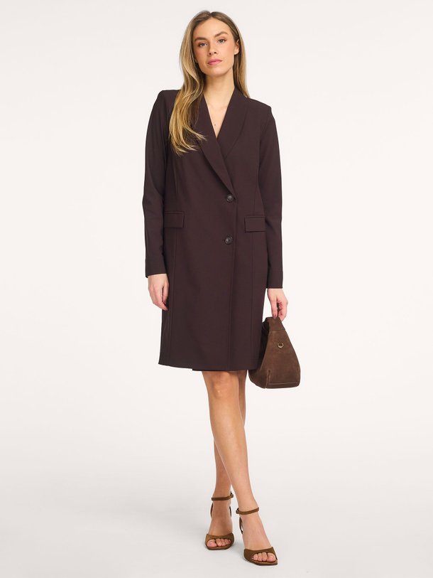 Ontdek de River heavy travel jersey blazer jurk van Studio Anneloes in de kleur Donkerbruin bij Orangebag. Op werkdagen voor 21:45 besteld, morgen in huis.