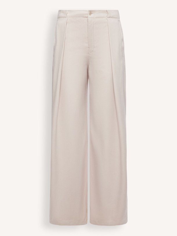 Ontdek de Threw lyocell pantalon van Drykorn in de kleur Beige bij Orangebag. Op werkdagen voor 21:45 besteld, morgen in huis.