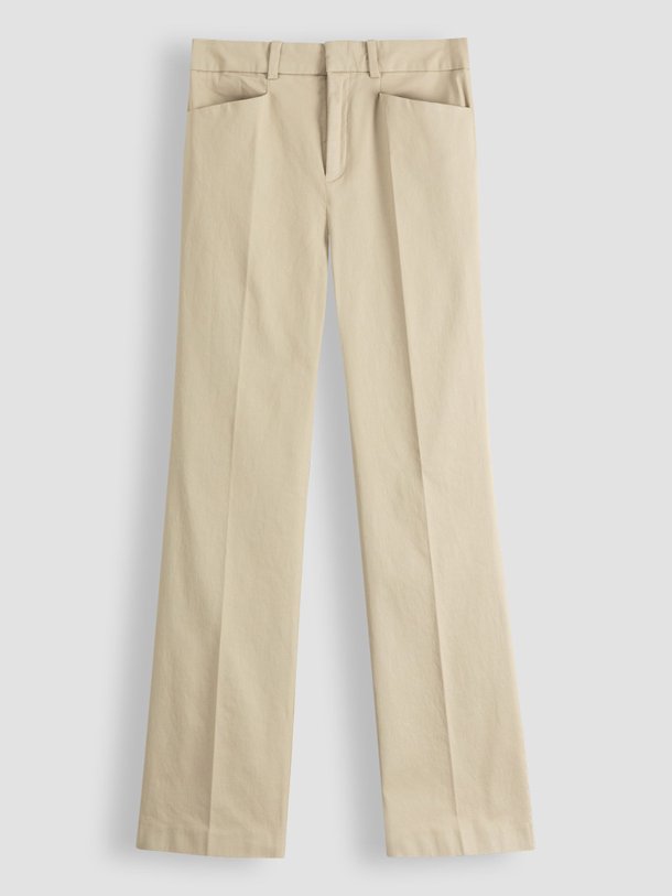 Ontdek de Inch katoenmix stretch pantalon met coating van Drykorn in de kleur ecru bij Orangebag. Op werkdagen voor 21:45 besteld, morgen in huis.