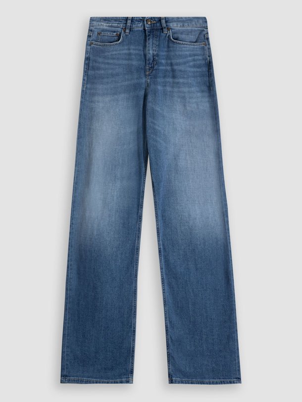 Ontdek de Medley mid waist wide leg super stretch jeans van Drykorn in de kleur blauw bij Orangebag. Op werkdagen voor 21:45 besteld, morgen in huis.