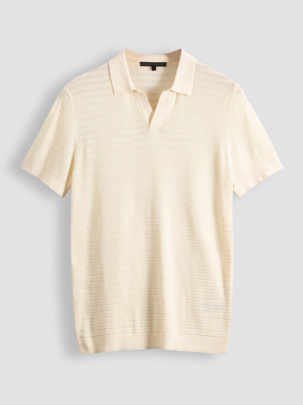 Ontdek de Braian katoenen polo van Drykorn in de kleur ecru bij Orangebag. Op werkdagen voor 21:45 besteld, morgen in huis.