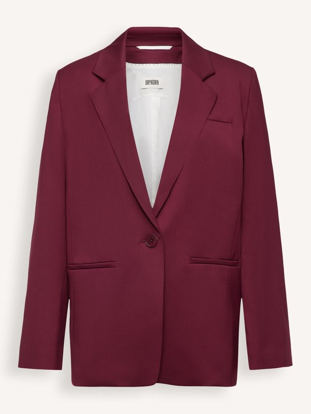 Ontdek de Mowtie wolmix blazer van Drykorn in de kleur Bordeauxrood bij Orangebag. Op werkdagen voor 21:45 besteld, morgen in huis.