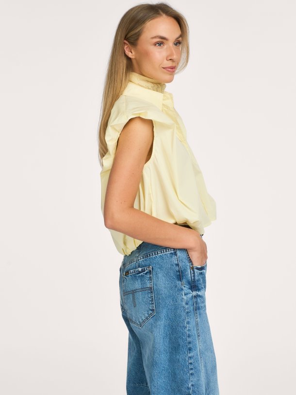 Dinnie NS Poplin Shirt Dinnie, katoenmix blouse