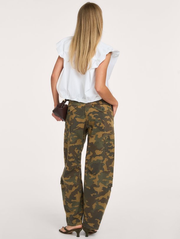 Dinnie NS Poplin Shirt Dinnie, katoenmix blouse