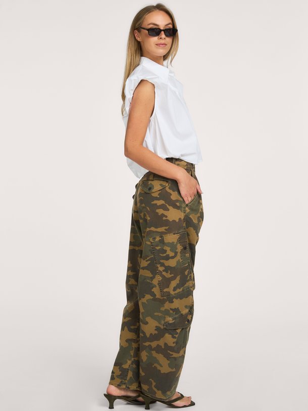 Dinnie NS Poplin Shirt Dinnie, katoenmix blouse