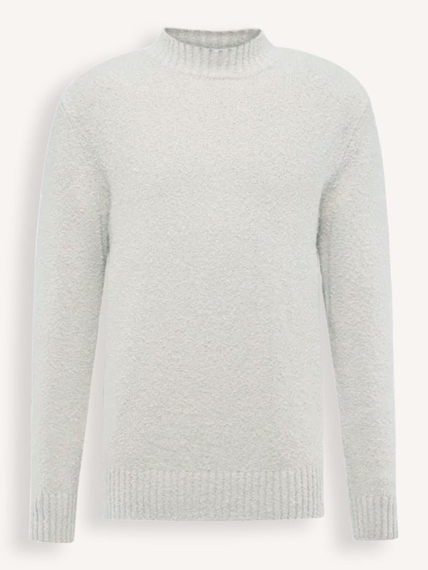 Ontdek de Zayn katoenmix bouclé trui van Drykorn in de kleur lichtgrijs bij Orangebag. Op werkdagen voor 21:45 besteld, morgen in huis.