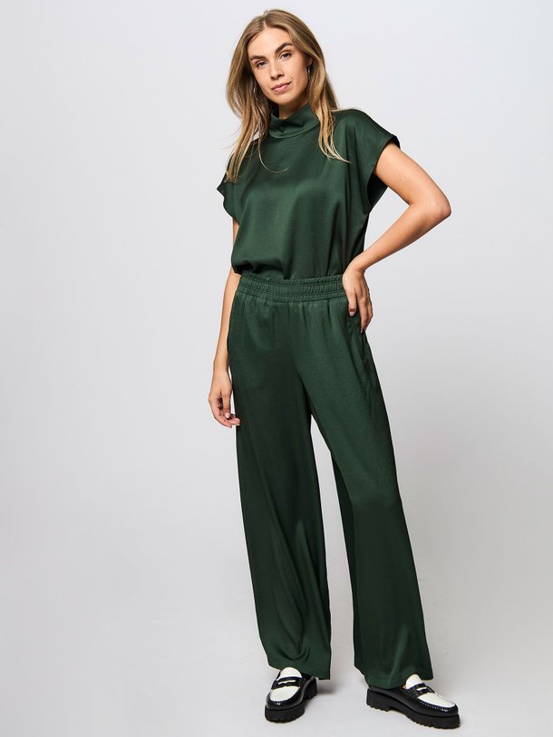 Ontdek de Ceiling geweven palazzo van Drykorn in de kleur donkergroen bij Orangebag. Op werkdagen voor 21:45 besteld, morgen in huis.