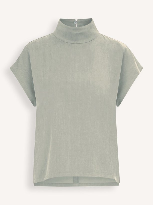 Ontdek de Alaria geweven top van Drykorn in de kleur Grijsgroen bij Orangebag. Op werkdagen voor 21:45 besteld, morgen in huis.