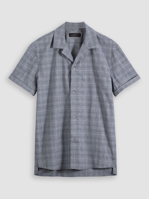 Ontdek de Bijan katoen/linnenmix overhemd van Drykorn in de kleur blauwgrijs bij Orangebag. Op werkdagen voor 21:45 besteld, morgen in huis.