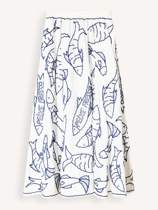Fresh Fish, linnen/viscosemix rok