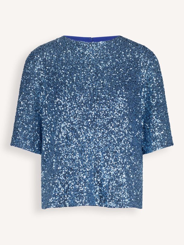 Ontdek de Princess geweven pailletten top van Studio Anneloes in de kleur blauw bij Orangebag. Op werkdagen voor 21:45 besteld, morgen in huis.