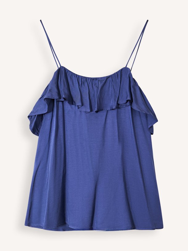 JANIELLE Janielle, viscose top met volant