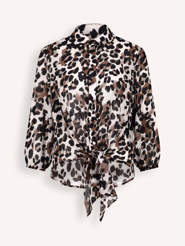 Ontdek de Bobby geweven blouse met print van Studio Anneloes in de kleur bruin bij Orangebag. Op werkdagen voor 21:45 besteld, morgen in huis.