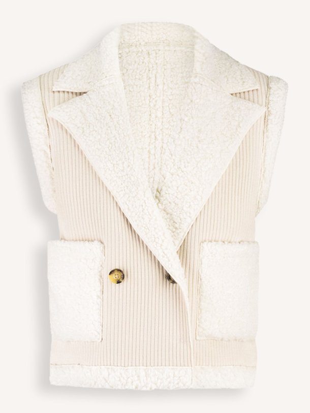 Ontdek de Nikita geweven reversible gilet van Studio Anneloes in de kleur off-white bij Orangebag. Op werkdagen voor 21:45 besteld, morgen in huis.