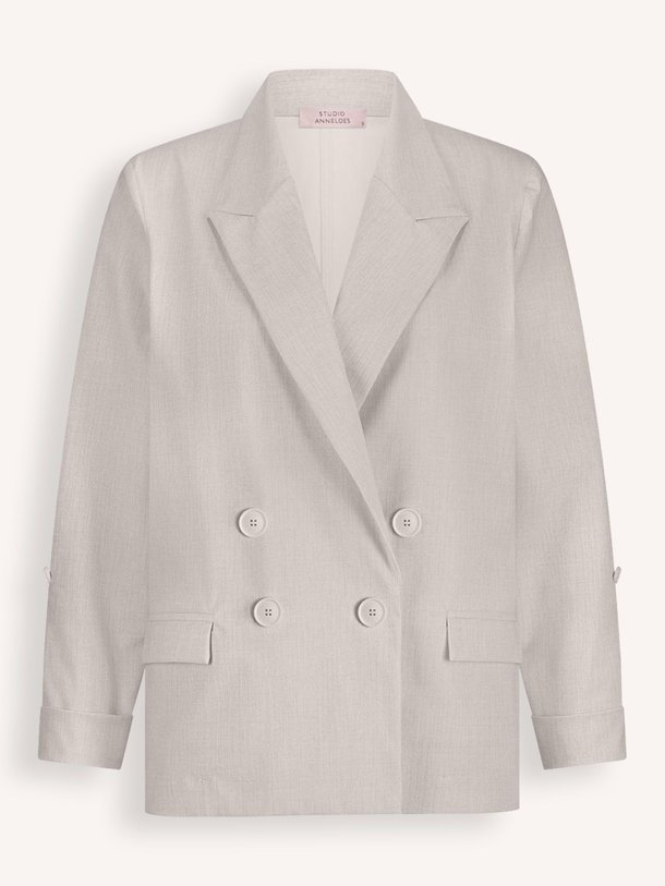 Ontdek de Zena heavy travel jersey blazer van Studio Anneloes in de kleur ecru bij Orangebag. Op werkdagen voor 21:45 besteld, morgen in huis.