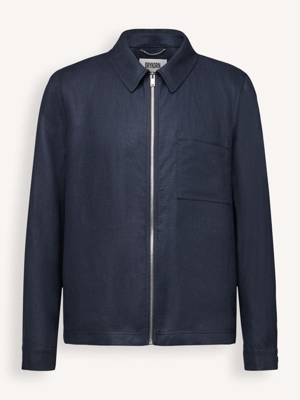 Ontdek de Jerson linnen jack van Drykorn in de kleur Donkerblauw bij Orangebag. Op werkdagen voor 21:45 besteld, morgen in huis.