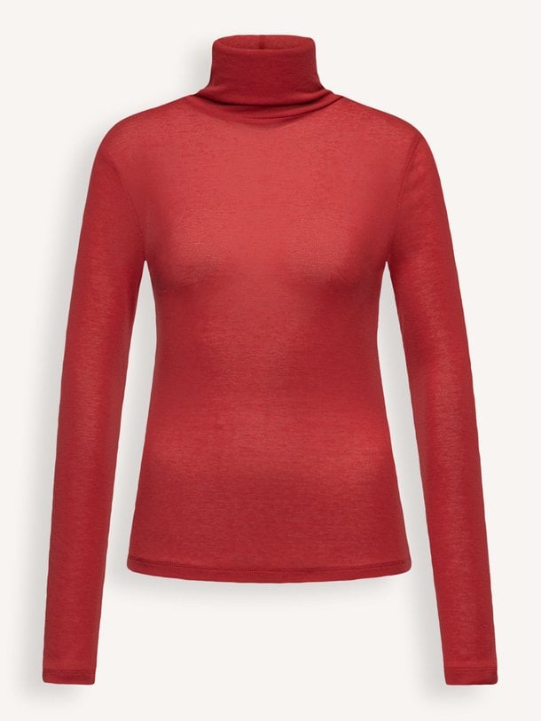 Ontdek de Zerafne wolmix longsleeve met col van Drykorn in de kleur Rood bij Orangebag. Op werkdagen voor 21:45 besteld, morgen in huis.