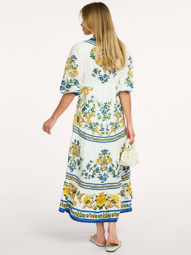 Emily, linnen/viscosemix maxi jurk