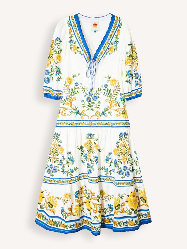 Emily, linnen/viscosemix maxi jurk