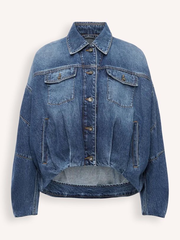 Ontdek de Blaxton denim jack van Drykorn in de kleur donkerblauw bij Orangebag. Op werkdagen voor 21:45 besteld, morgen in huis.