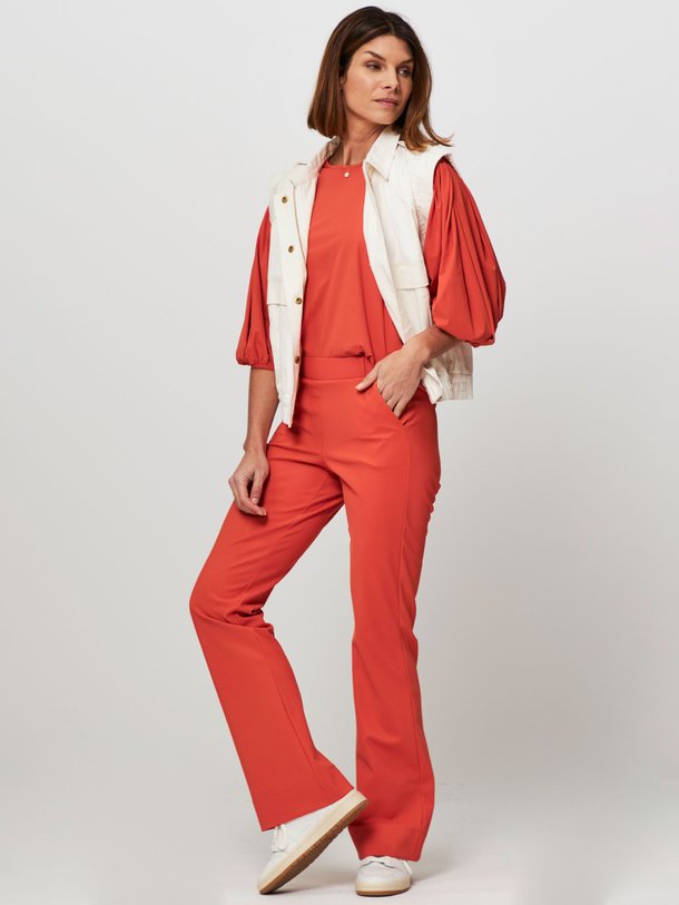 Ontdek de Flair bonded travel flared broek van Studio Anneloes in de kleur oranje bij Orangebag. Op werkdagen voor 21:45 besteld, morgen in huis.