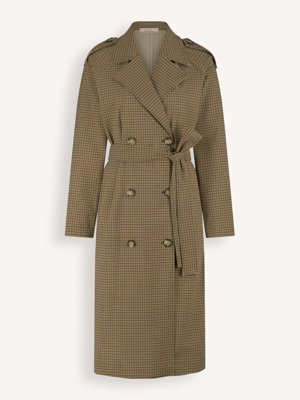 Ontdek de Laurien heavy travel jersey geruite trenchcoat van Studio Anneloes in de kleur camel bij Orangebag. Op werkdagen voor 21:45 besteld, morgen in huis.