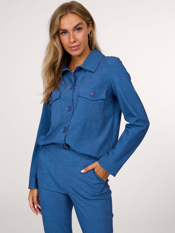Ontdek de Claire bonded travel jersey jasje van Studio Anneloes in de kleur blauw bij Orangebag. Op werkdagen voor 21:45 besteld, morgen in huis.