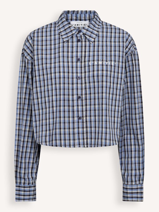 Isolde, katoenen geruite blouse